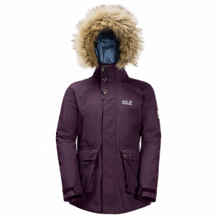 Куртка детская Jack Wolfskin G Elk Island 3In1 Parka aubergine