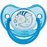 Пустышка Canpol babies Силиконовая Анатомическая 6-18 мес Ночные сны 22/501 Blue
