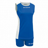 Волейбольная форма Givova Kit Volley Piper Kitv06 blue/white