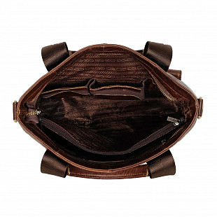 Мужская кожаная сумка Polar 20107 brown