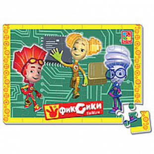 Игра настольная "Мягкие пазлы А4. Фиксики" VT1102-03