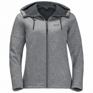 Джемпер женский Jack Wolfskin Sky Thermic Hooded Jkt Women medium grey