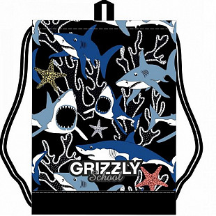 Мешок для обуви GRIZZLY OM-017 /1 sharks