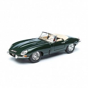 Машинка Bburago 1:18 Jaguar E Cabriolet 1961 (18-12046) green