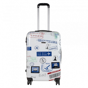 Чемодан малый Polar 20" 2-ой РА021 white