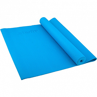 Гимнастический коврик для йоги, фитнеса Starfit FM-101 PVC blue (173x61x0,8)