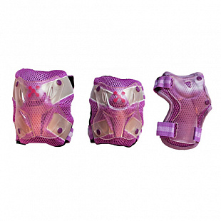 Комплект защиты для роликовых коньков Amigo Ruby Violet