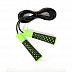 Скакалка Basefit RP-103 PVC с нескользящей ручкой black/green