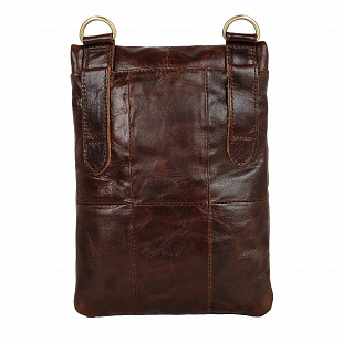 Мужская кожаная сумка Polar 25041 brown