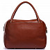 Женская сумка из кожи Pola 9019 dark brown