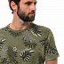 Футболка мужская Jack Wolfskin Leaf T M woodland green allover