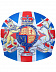 Шапочка для бассейна (плавания) взрослая Mad Wave ENGLAND blue/red Шапочка для бассейна (плавания) взрослая Mad Wave ENGLAND blue/red