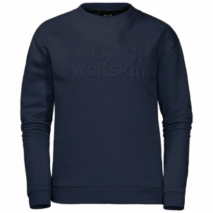 Пуловер женский Jack Wolfskin Winter Logo Sweatshirt W midnight blue