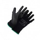 Перчатки нейлоновые с полиуретановым покрытием 13кл black 