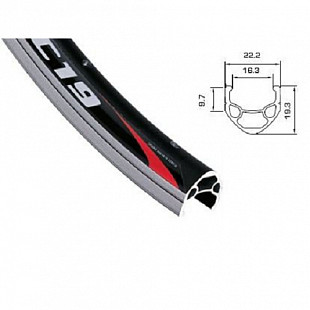 Обод Alexrims 26" DC19 двойной 559х22.2/16,3х19.3 мм black 6-152619