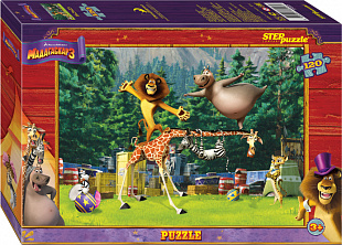 Пазлы Step Puzzle 120 "Мадагаскар 3" 75107