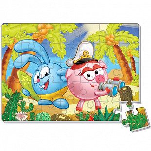 Мягкие пазлы А4 Vladi ToysСмешарики А4 VT1102-12