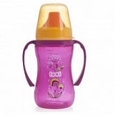 Поильник Lovi Folky 12 м+ 250 мл С твердым носиком 35/330 Pink