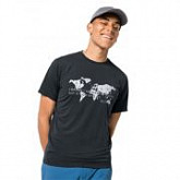 Футболка мужская Jack Wolfskin Jwp World T M phantom