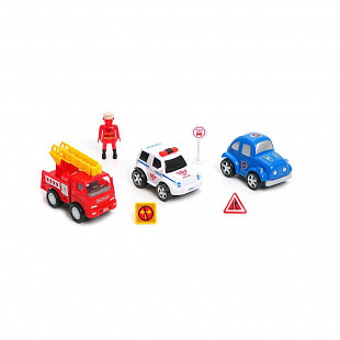 Набор Shenzhen Toys машин (такси, пожарная машина, полицейская машина) 558A6
