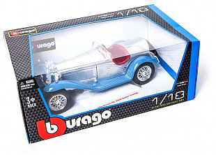 Коллекционная машина Bburago Alfa Romeo 8C 2300 Spyder Touring (18-12063) blue