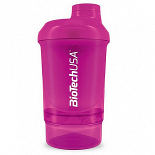 Шейкер спортивный Biotech USA Wave+Nano 300 мл (+150мл) NB0663 purple