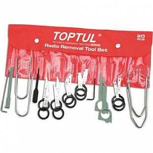 Набор съемников магнитол Toptul 20 предметов JGAA2001