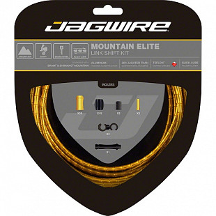 Набор рубашек и тросиков переключения Jagwire Road Elite Link Shift Kit, gold, RCK552