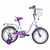 Велосипед Novatrack Butterfly 14" (2019) White/Violet 147BUTTERFLY.WVL9