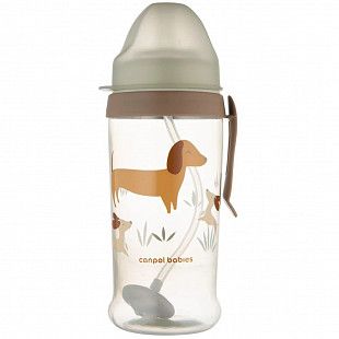 Поильник Canpol babies Non-spill с силиконовой трубочкой 9м+ 350мл (56/510_bro)