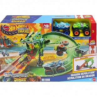 Трек Hot Wheels Monster Trucks Dragon Demolition (JFR06)