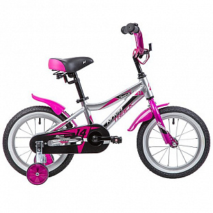 Велосипед Novatrack Novara 14" (2019) Silver/Pink 145ANOVARA.CP9