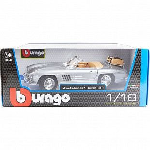 Коллекционная машина Bburago 1:18 Mercedes-Benz 300 SL Touring 1957 (18-12049) silver