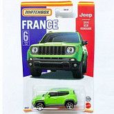 Машинка Matchbox France Jeep Renegade 2019 6/12 (HBL02 HFH73) коллекция 2022