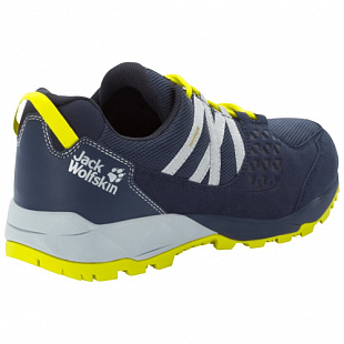 Водонепроницаемые кроссовки мужские Jack Wolfskin Cascade Hike Texapore Low M dark blue / lime
