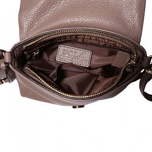 Женская сумка из кожи Pola 9021 dark brown