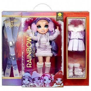 Кукла Rainbow High "Вайолет Виллоу. Зимние каникулы" 574804EUC purple