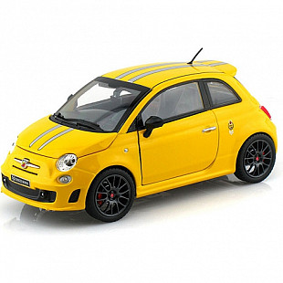Коллекционная машина Bburago Fiat Abarth 695 Tributo Ferrari (18-21070) yellow