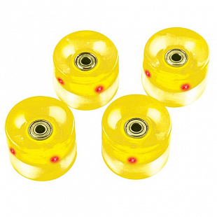Набор колес для пенниборда с подсветкой Atemi AW-18.01 yellow
