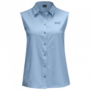 Рубашка женская Jack Wolfskin Sonora Sleeveless Shirt W ice blue