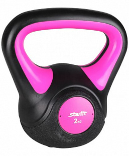 Гиря пластиковая Starfit 2кг DB-502 Pink