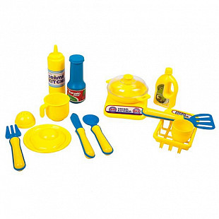 Набор Shenzhen Toys посуды в сетке 716-3 yellow