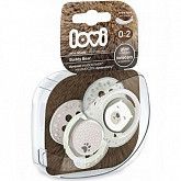 Пустышка силиконовая 0-2 мес. симметричной формы, динамическая LOVI Buddy Bear (22/862) 2 шт.