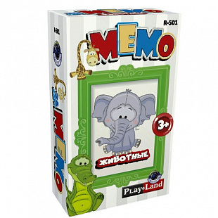 Настольная игра Play Land Мемо Животные R-501