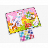 Мозаика гелевая Рыжий Кот Кошка и котята М-8812