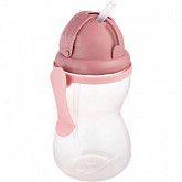 Поильник Canpol babies спортивный со складывающейся трубочкой 12м+ 370 мл (56/113_pin2) pink