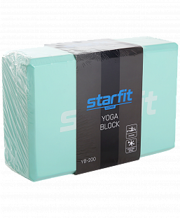 Блок для йоги  Starfit YB-200 EVA  22,5х15 см mint