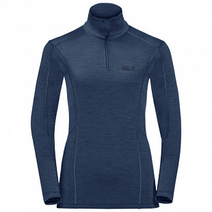 Рубашка с длинными рукавами женская Jack Wolfskin Arctic Xt Half Zip Women dark indigo
