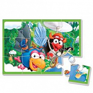 Мягкие пазлы А5 Vladi Toys Смешарики VT1103-66