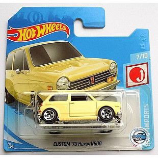 Машинка Hot Wheels Базовой коллекции Custom 70 Honda N600 187/250 (5785 GRX33)